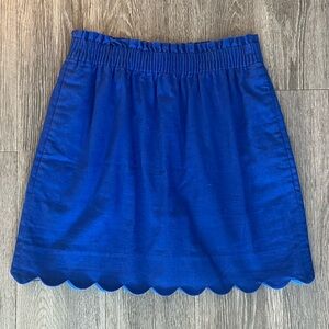 J Crew scalloped skirt